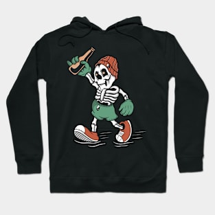 Beer and skull Hoodie